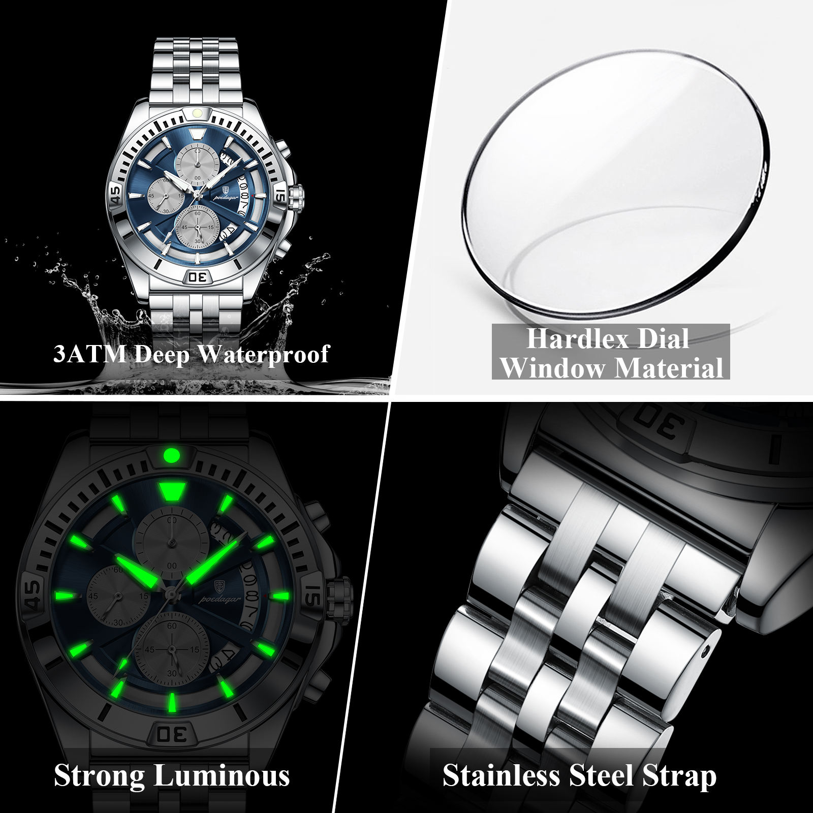Poedagar 695 Men's Watch thumbnail 2