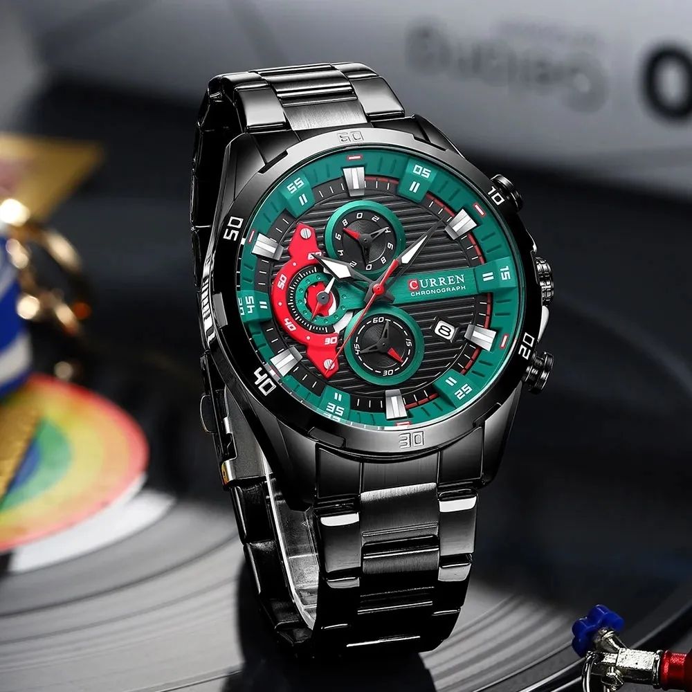 CURREN 8402 Men's Watch Green