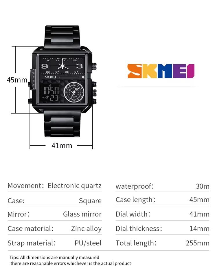SKMEI 1584 Men's Watch Black thumbnail 2