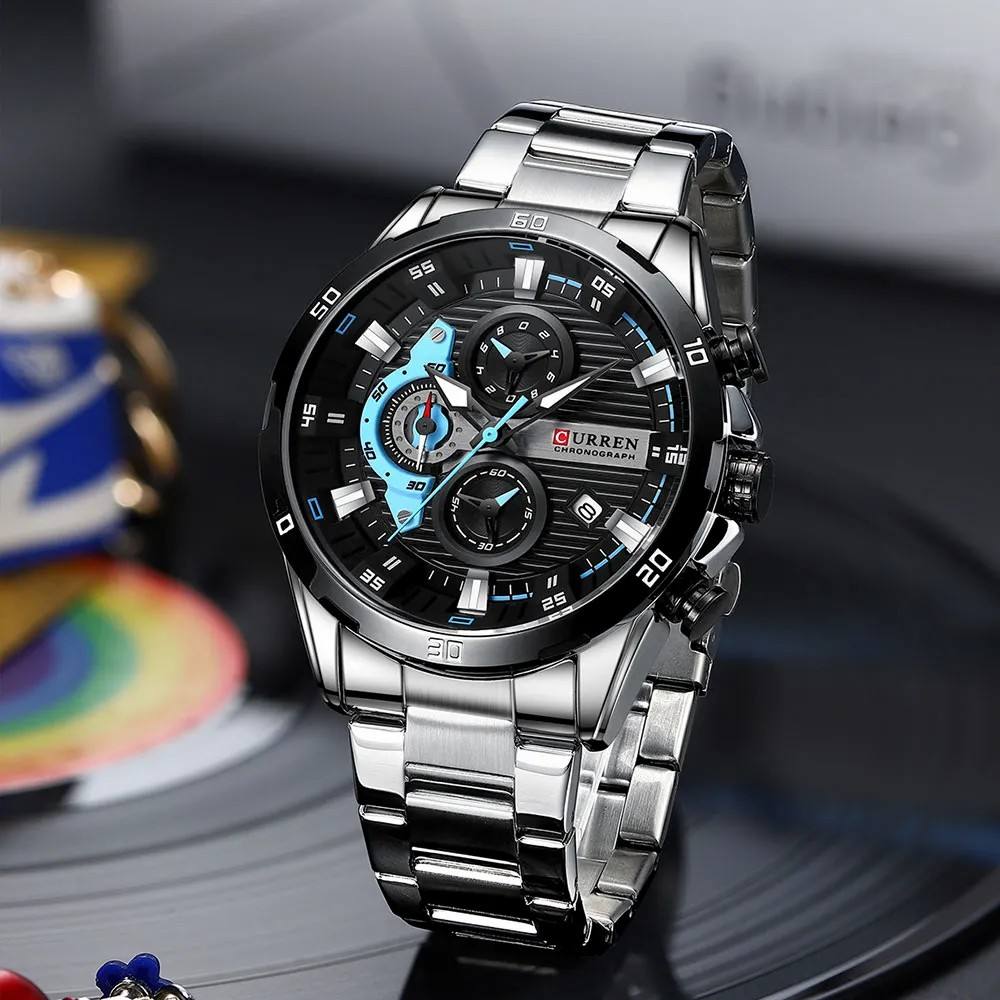 CURREN 8402 Men's Watch Silver thumbnail 5