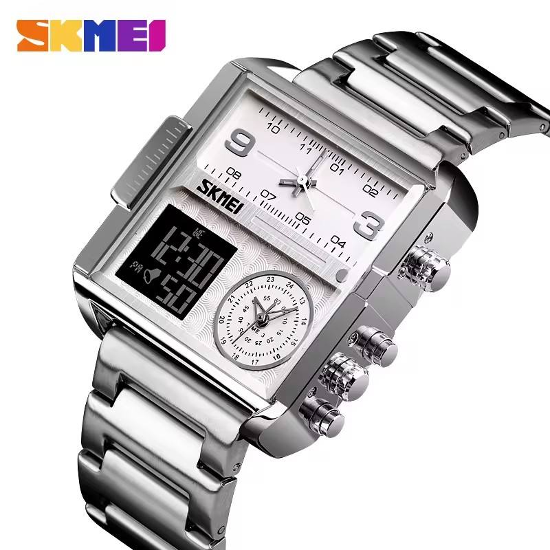 SKMEI 1584 Men's Watch SilverWhite