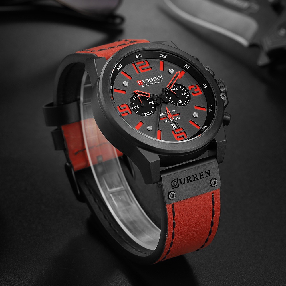 CURREN Ultimate Design Men's Watch Red