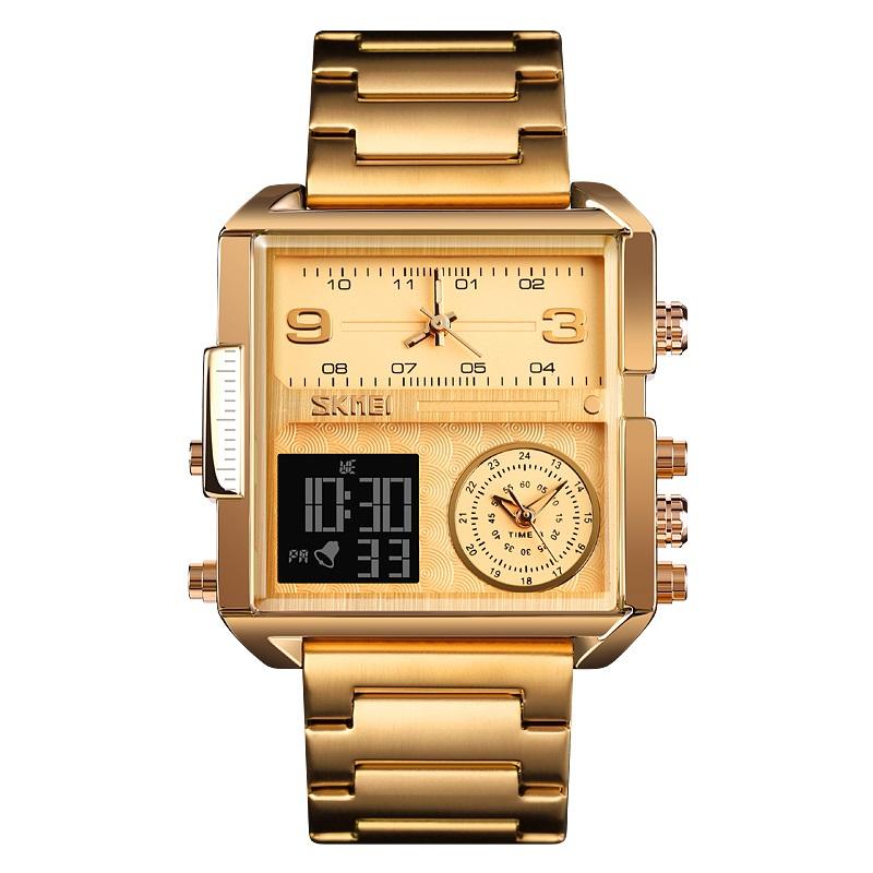 SKMEI 1584 Men's Watch Golden thumbnail 3