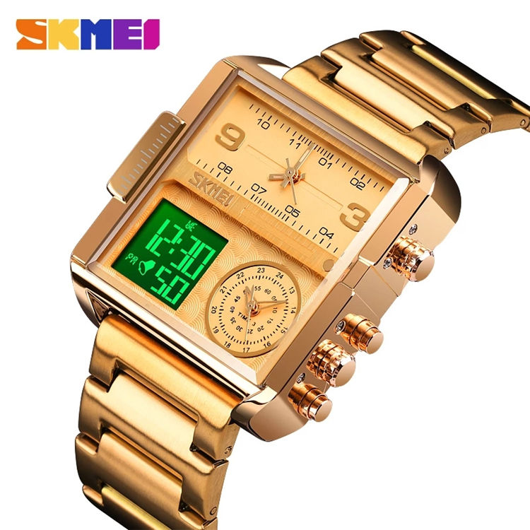 SKMEI 1584 Men's Watch Golden