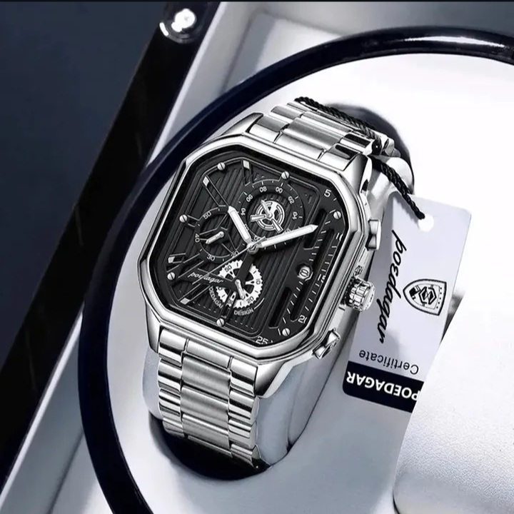 Poedagar 628 Men's watch Silver