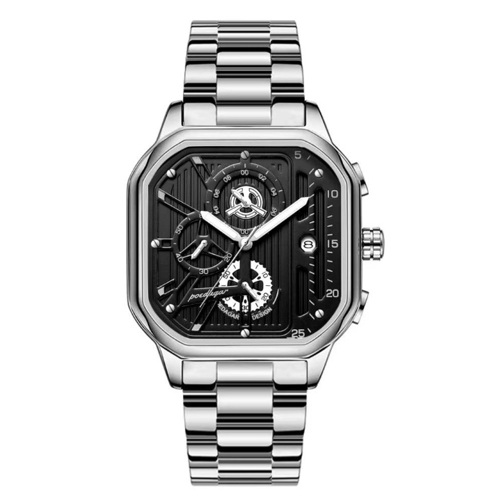 Poedagar 628 Men's watch Silver thumbnail 2