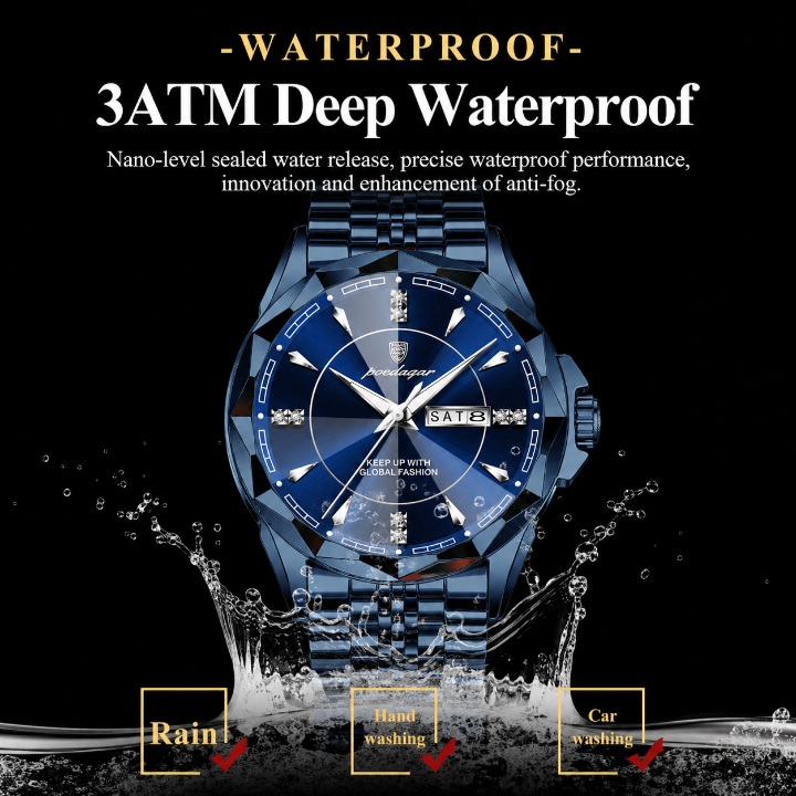 Poedagar 674 Men's watch Blue thumbnail 2