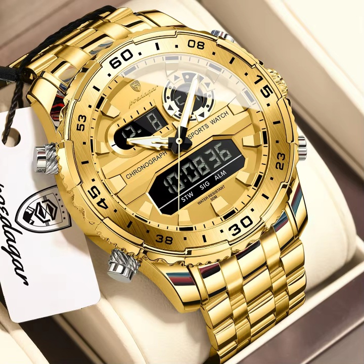 Poedagar E122 Men's watch Golden