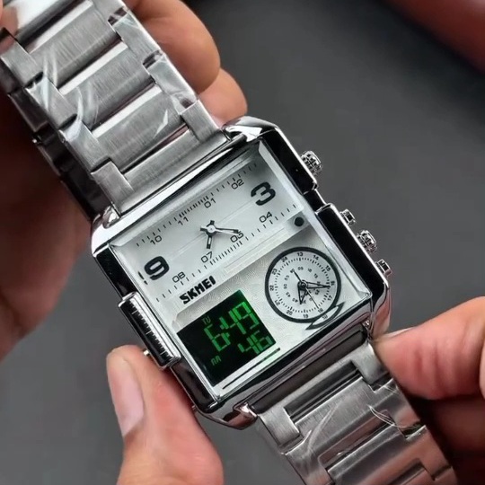 SKMEI 1584 Men's Watch SilverWhite thumbnail 2