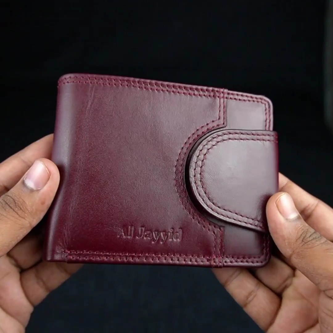 Men’s Original Premium Leather Wallet Maroon